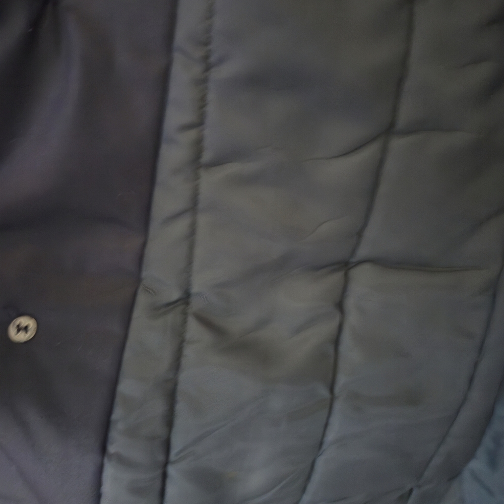 Rainbeater Vintage Navy Blue Raincoat Size 46 Mens L XL Trench Coat Dust Cover - Picture 12 of 16